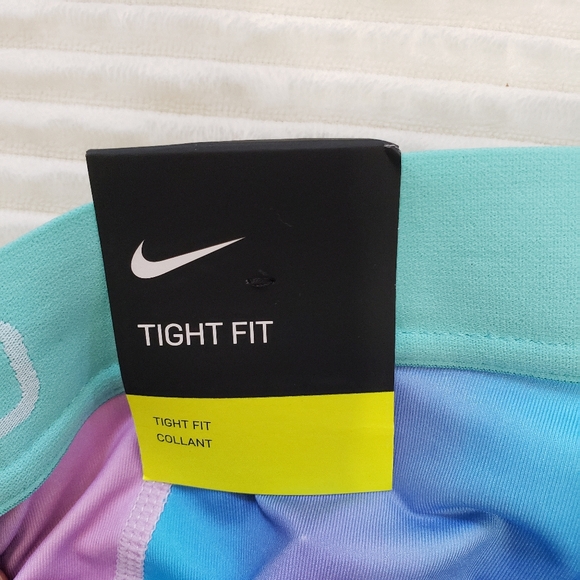 Nike Pro Unicorn Dri Fit girls XL 3" Multi-Color Pastel Training Shorts NWT - Picture 9 of 14